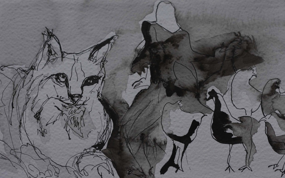 Aquarelle and ink on paper 39*30cm,