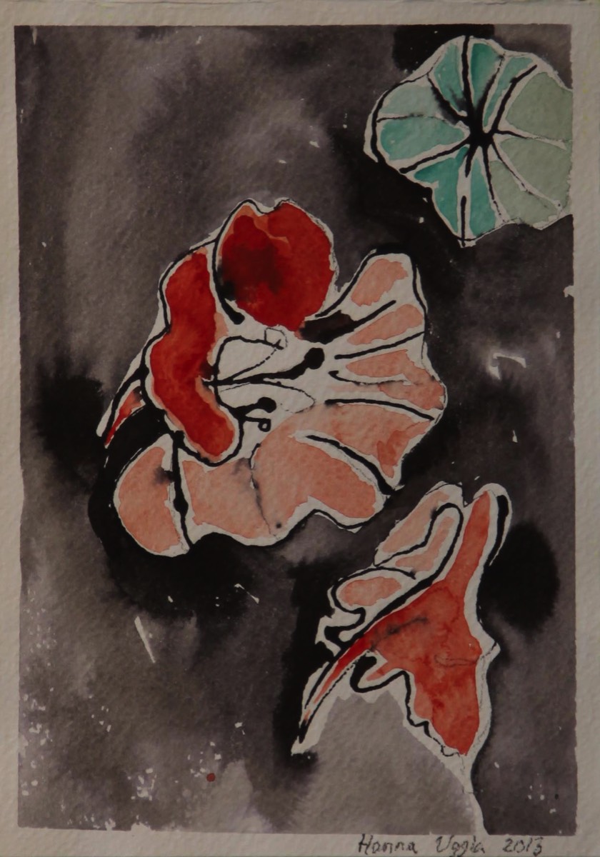 Aquarelle and ink on paper 39*30cm