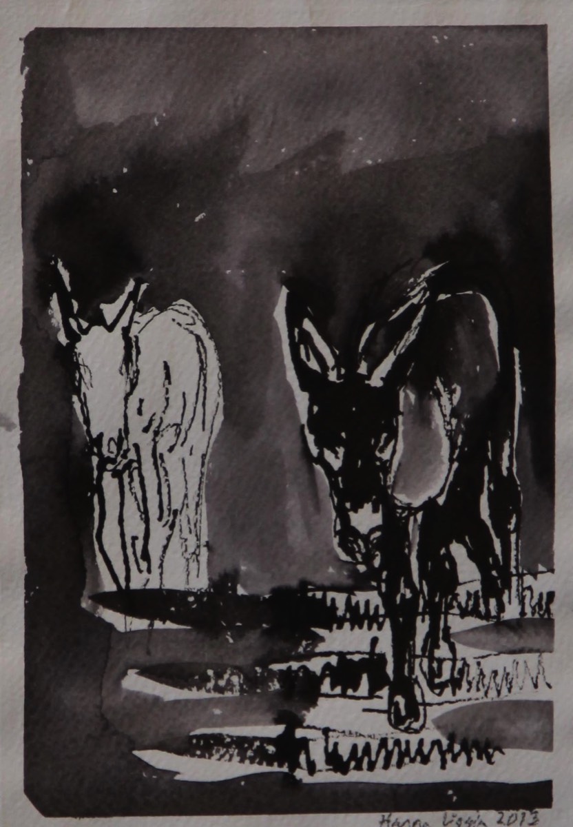 Aquarelle and ink on paper 39*30cm