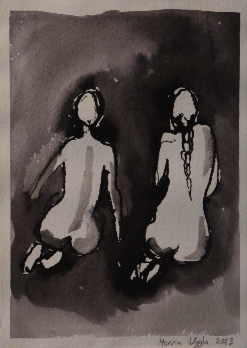 Aquarelle and ink on paper 39*30cm