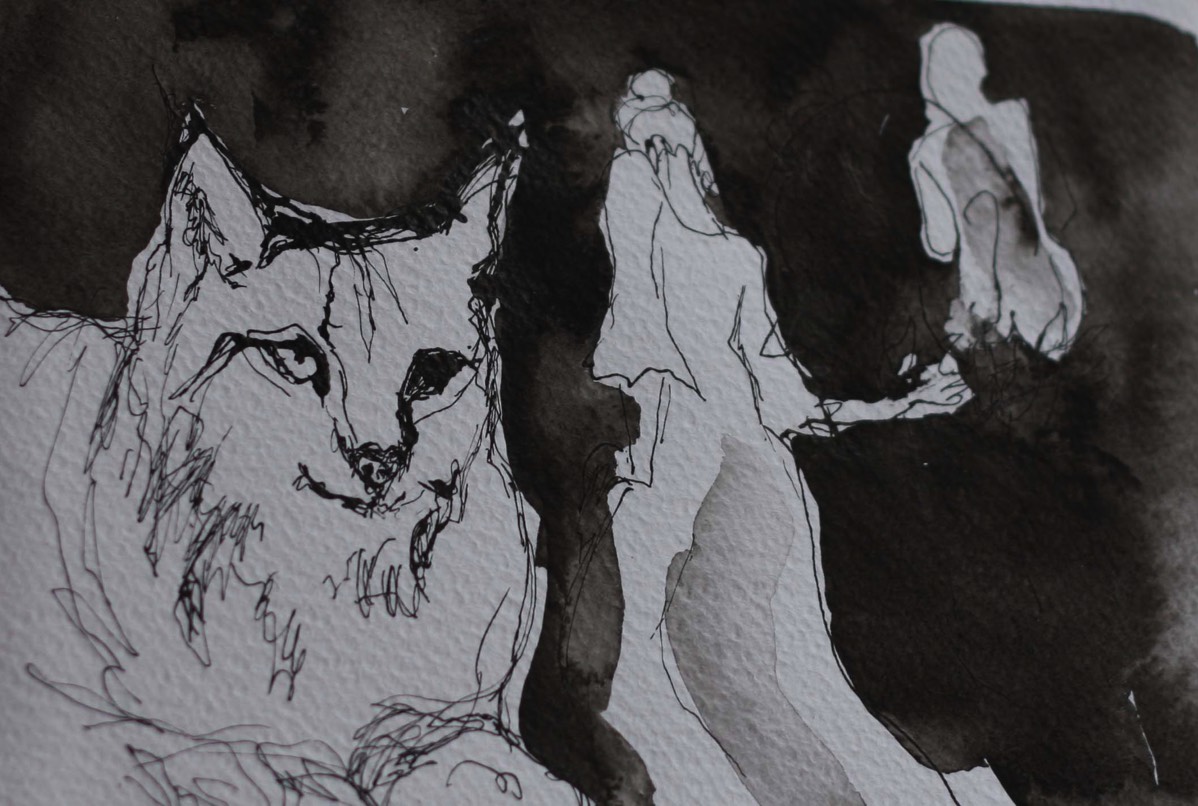 Aquarelle and ink on paper 39*30cm