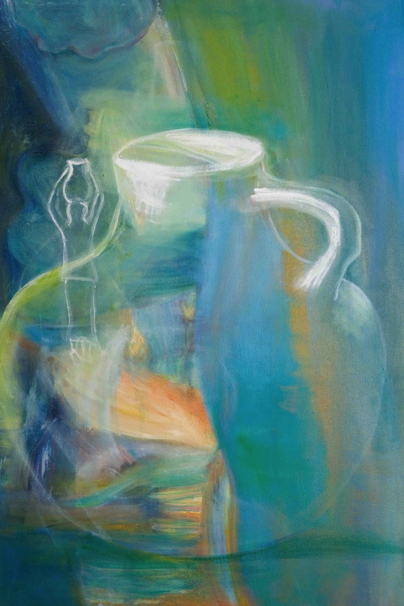 Vatten bärare, Veden tuojat, Water bringers, Oil on Canvas 88*60cm