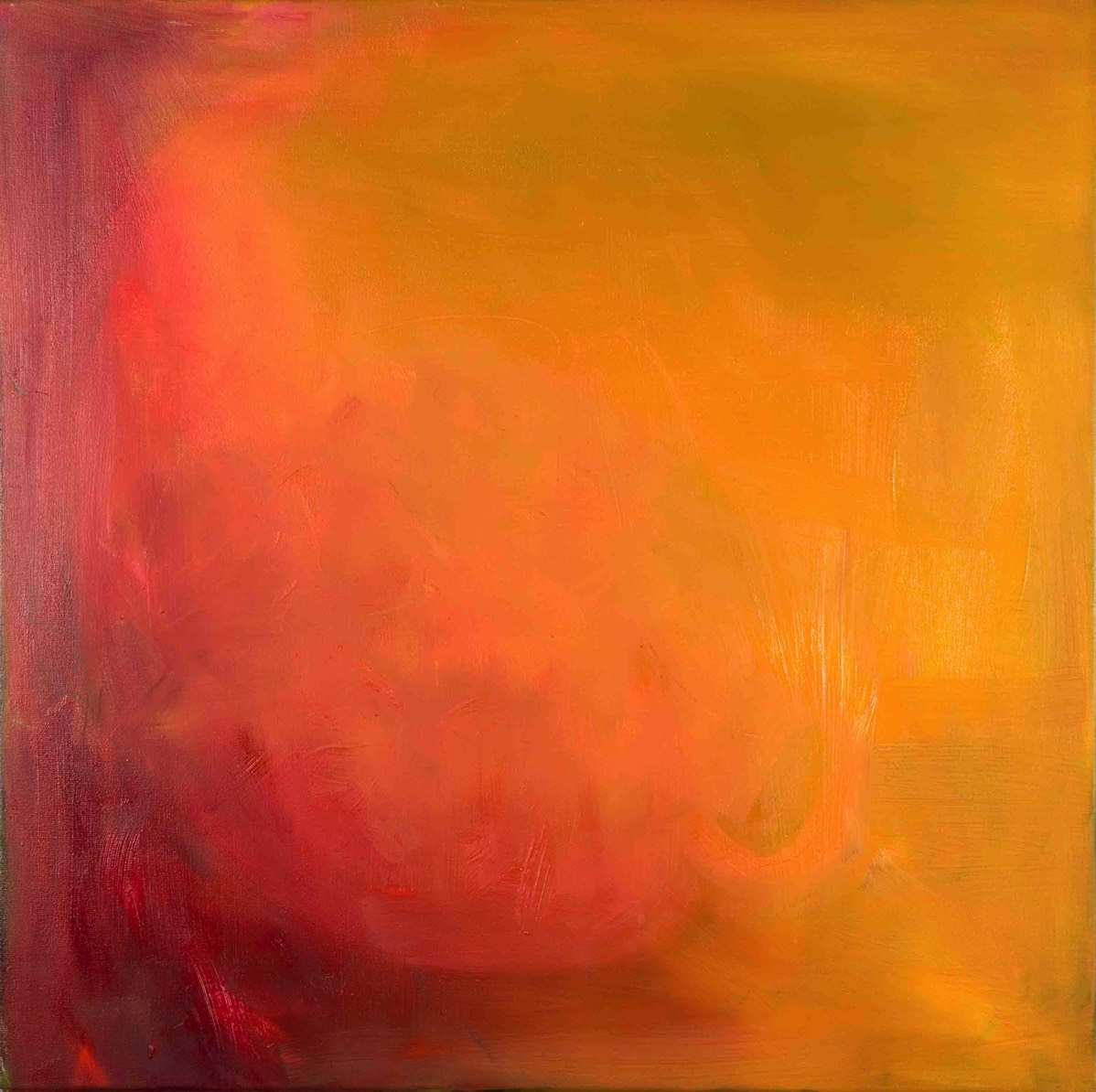 På nytt, Uudestaan, Again, Acryl & Oil on Canvas 50*50cm