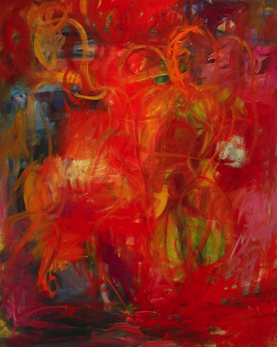 Färgdans III, Väritanssi III, Colordance III, Oil on Canvas, 81*100cm