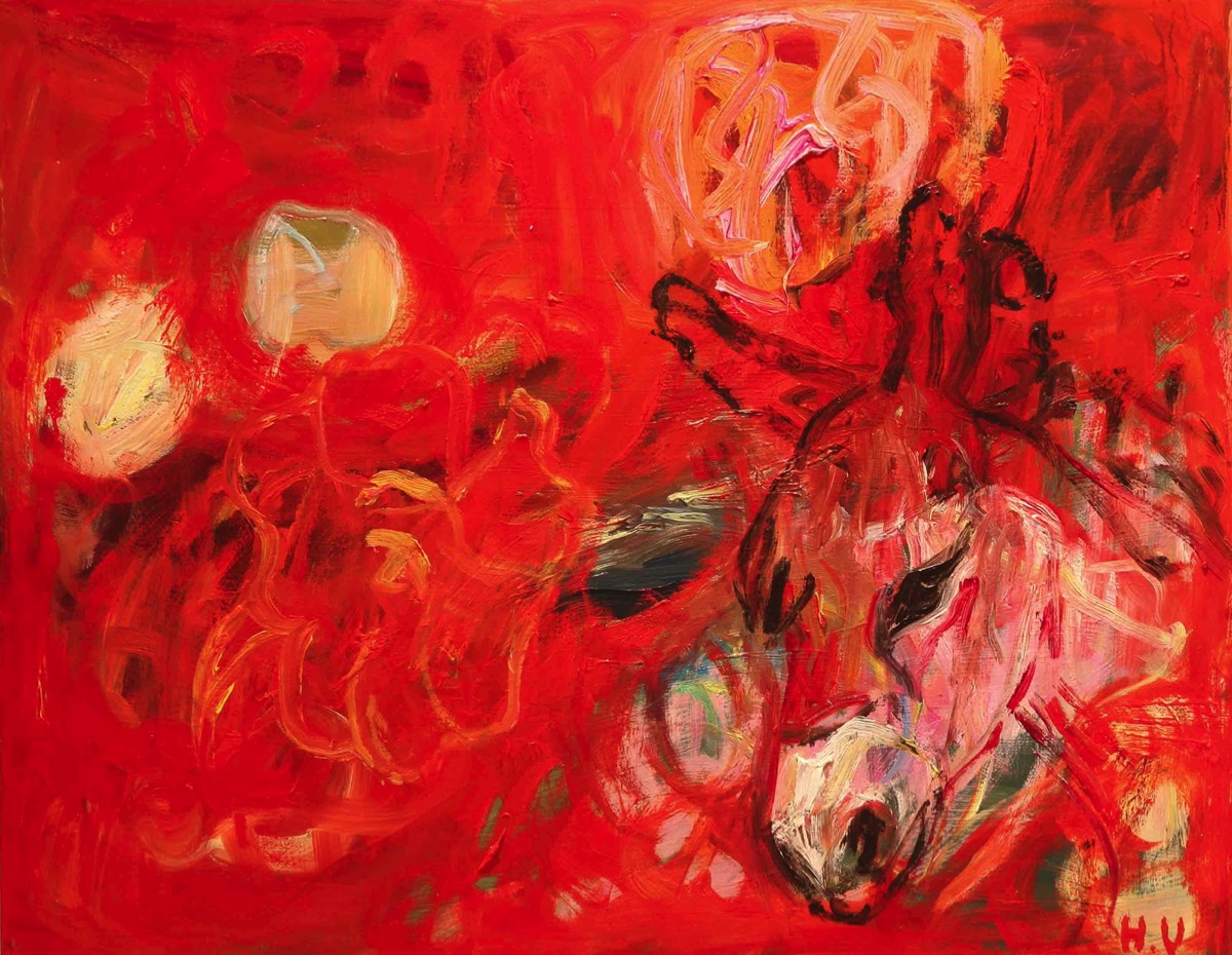 Pieni aasi, Liten åsna, Little Donkey, Oil on mdf, 60x45cm
