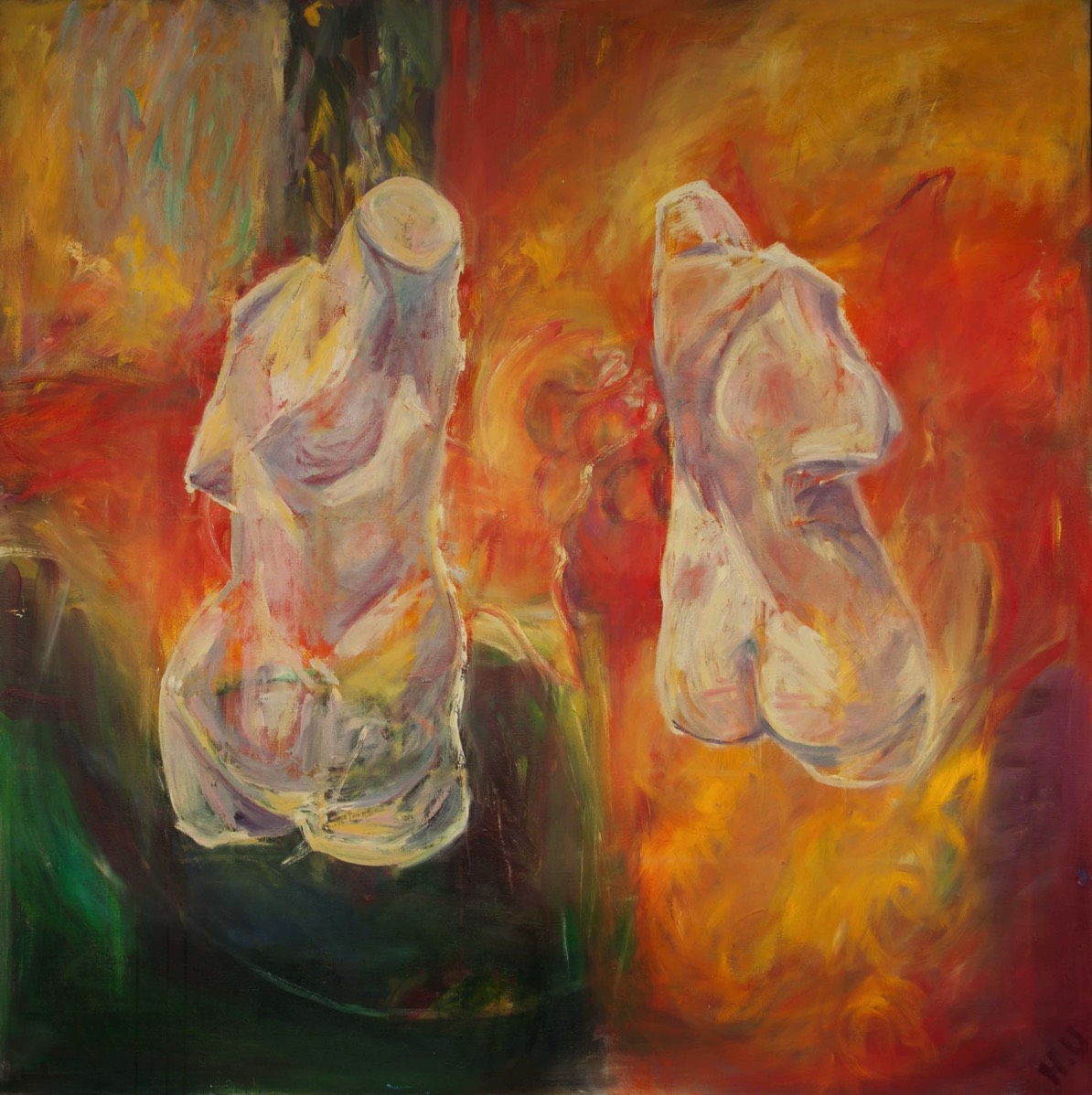 Uskalla Muuttua, väga förändras, Dare to Change, Oil on Canvas, 116*116cm