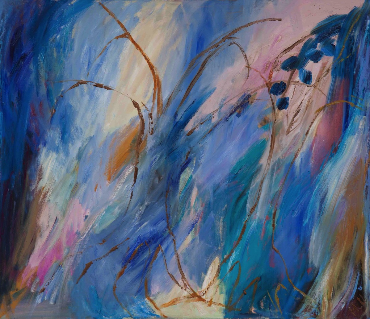 Puhuvat puut, Talande träd, Talking trees, Oil on Canvas, 116*100cm