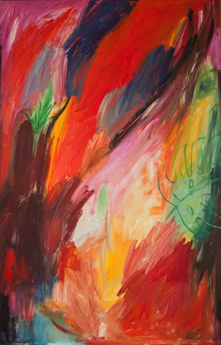 Kukkatanssi 3, Blomdans 3, Flowerdance 3, Oil on Canvas ,130*110cm
