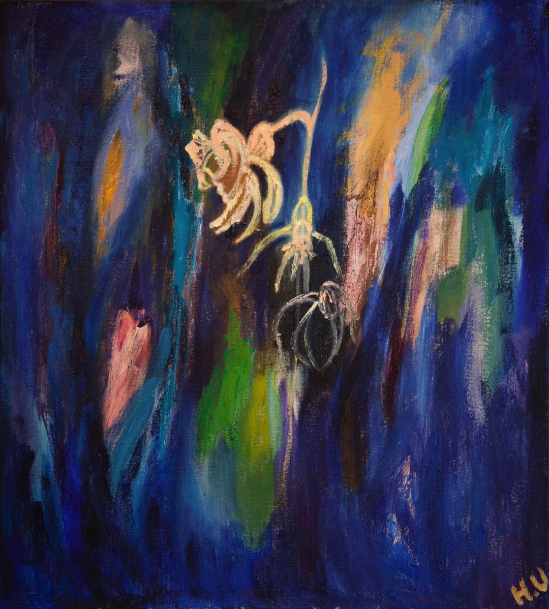 Yökukka, Nattblomma Oil on Canvas 81x73cm 