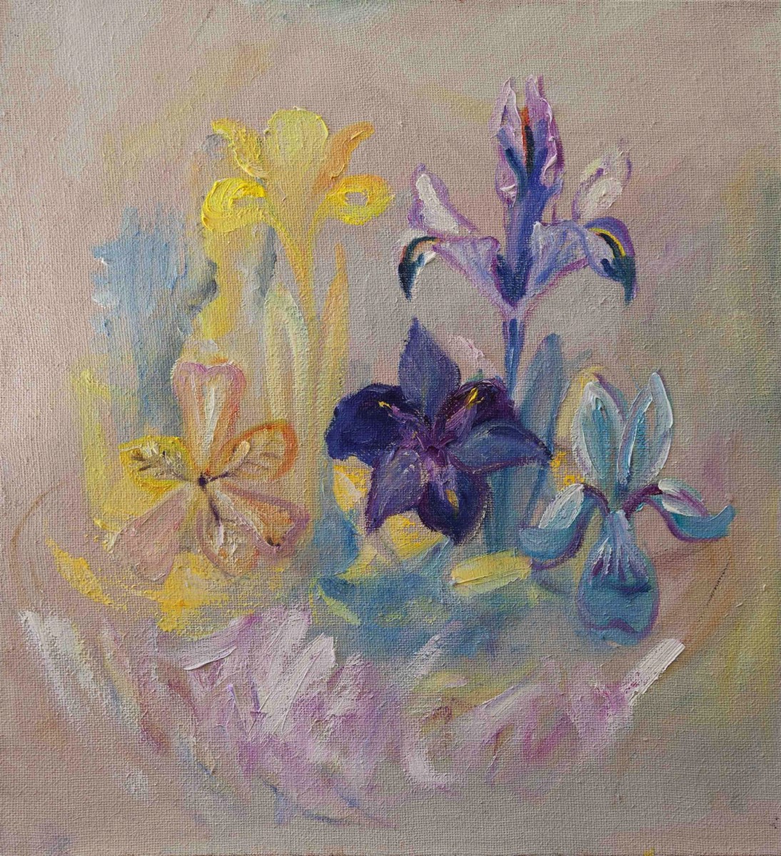 Herkkä, Känslig, Sensitive, Oil on Canvas, 61*56cm