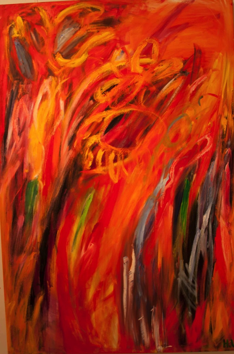 Flykt, Pako, Oil on canvas, 100x150cm