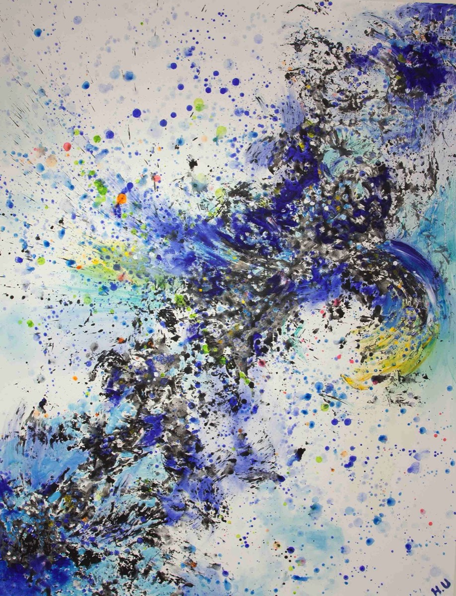 Vatten dans, Vesi tanssi, Oil on canvas, 116x150
