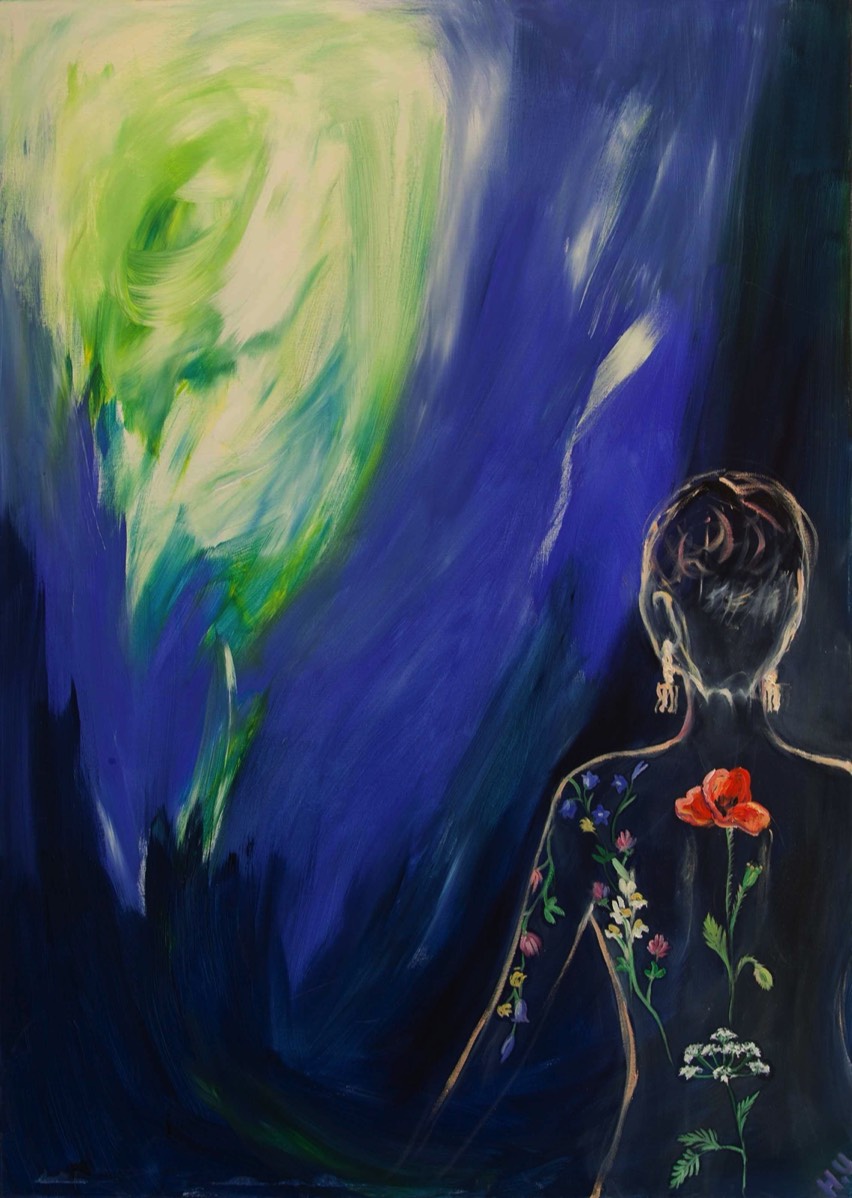 Alfa Cassiopeija, Oil on canvas,100x140cm