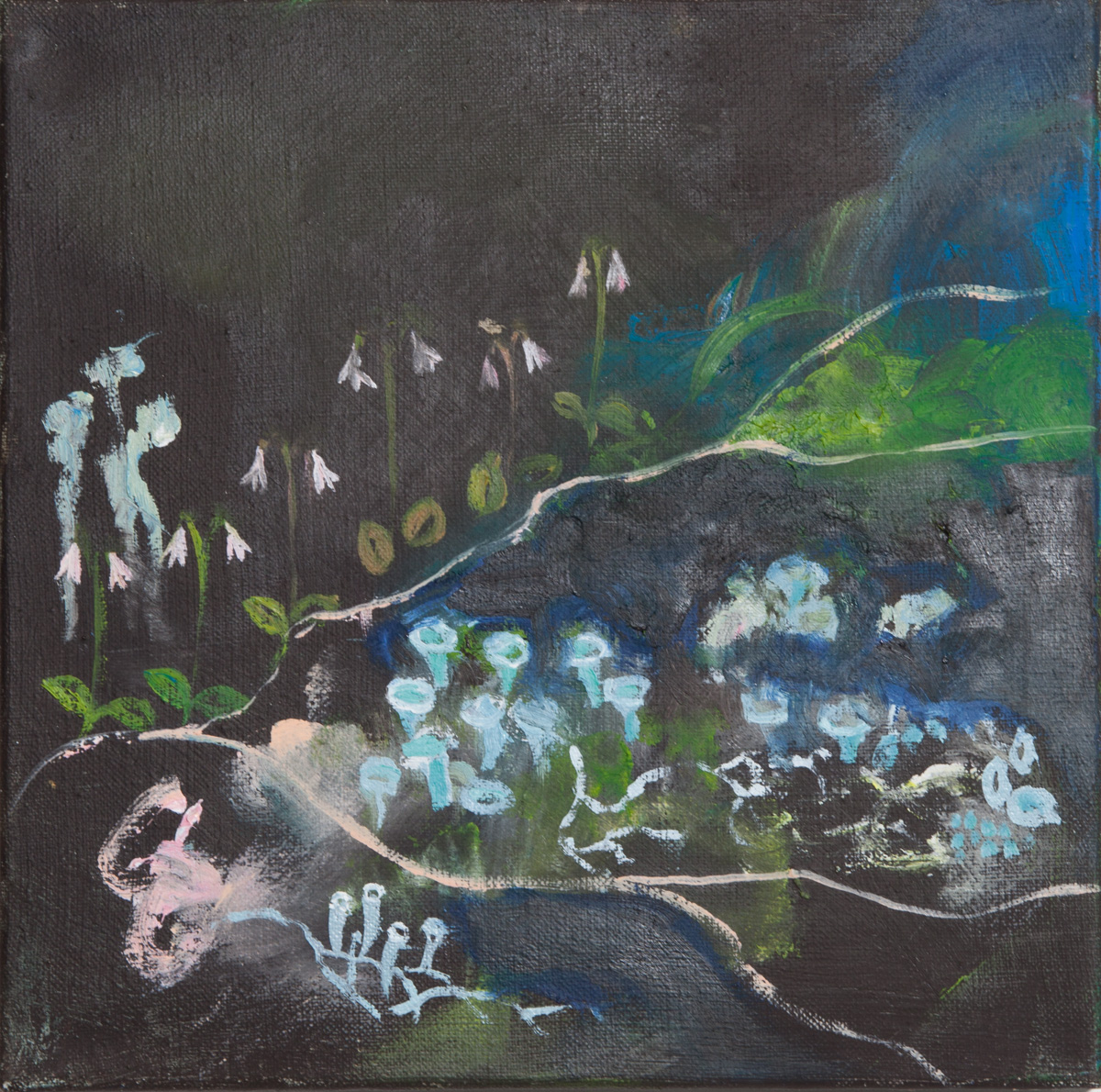 Memories and Touch V, Oil on Canvas, 25*25cm