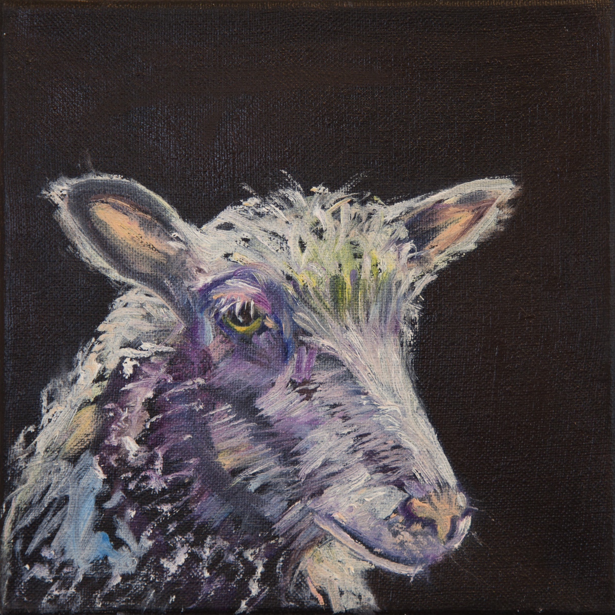   Hope II, Oil on canvas, 25x25cm