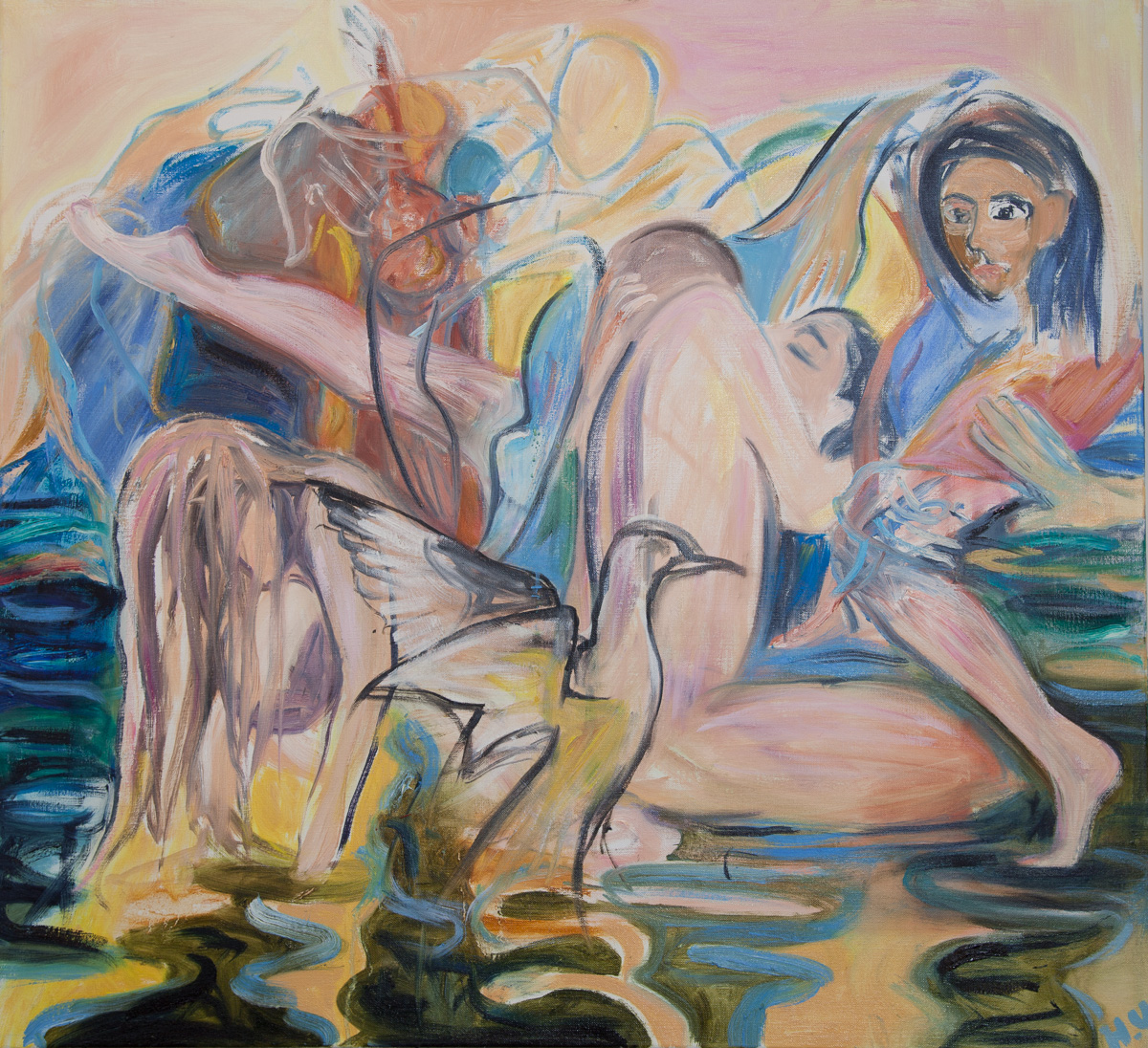   The Muse, Memories and Melancholy, Oil on Canvas, 110*130cm