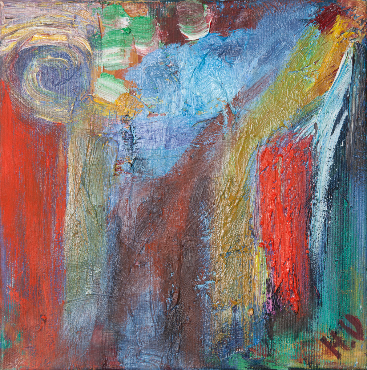  Memories and Touch VII, Oil on Canvas, 25*25cm