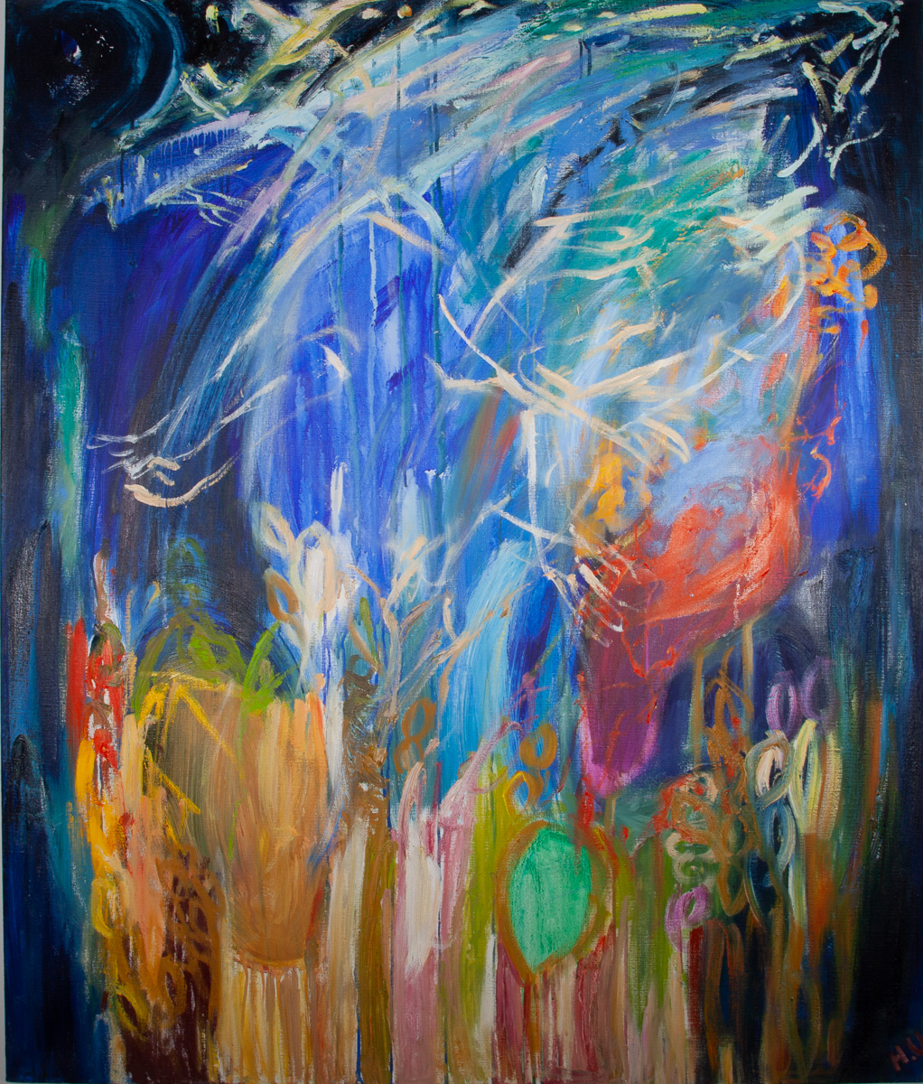 Veden aarteet, vattnets skatter, Oil on Canvas, 130x110cm