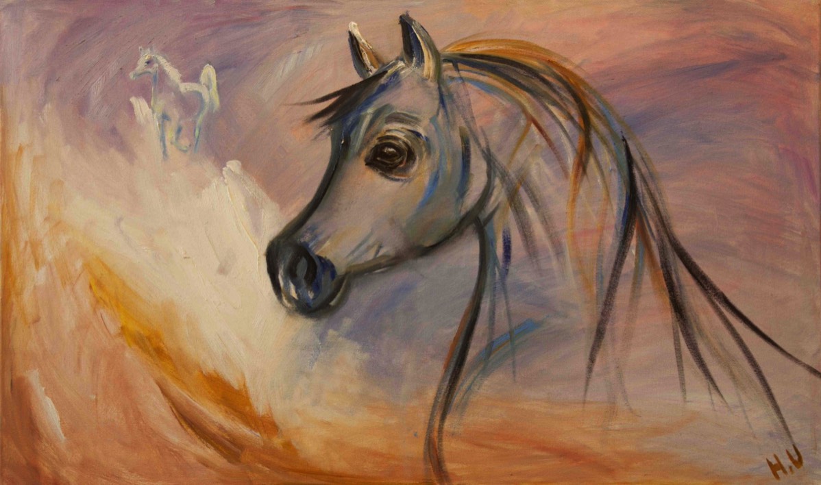Tuuli, Vinden, The Wind, Oil on Canvas, 80*125cm