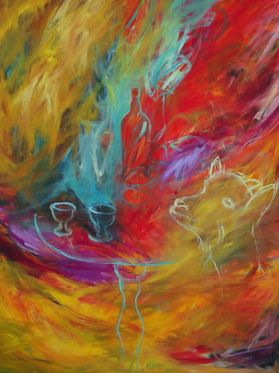 Frosseri, Ylensyönti, Overeating, Oil on Canvas, 116*150cm, 2010