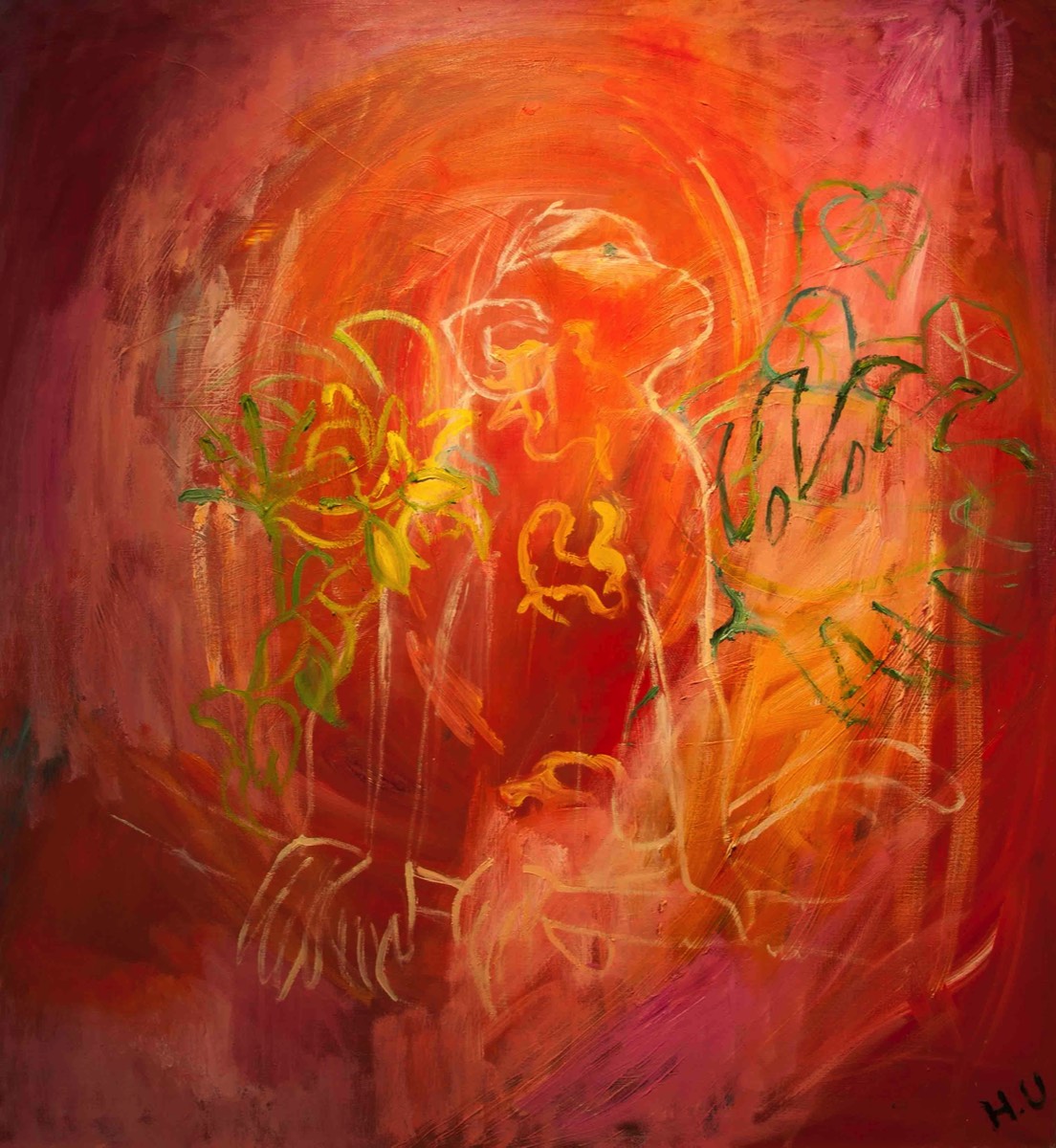 Apina, Apa, Oil on Canvas 100x91cm, 2017